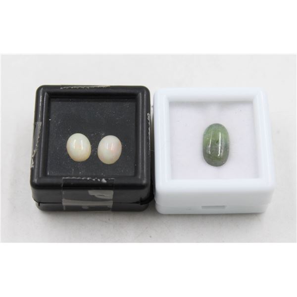 #237-NATURAL ETHIOPIAN OPAL 1.70CT & SAPPHIRE 4.00