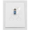 Image 1 : #91-NATURAL BLUE SAPPHIRE & CZ PENDANT