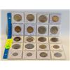 Image 1 : COINS - SHEET OF CANADIAN AND FOREIGN COINS