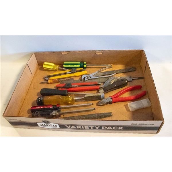 BOX TOOLS - SCREWDRIVERS/FILES & MORE