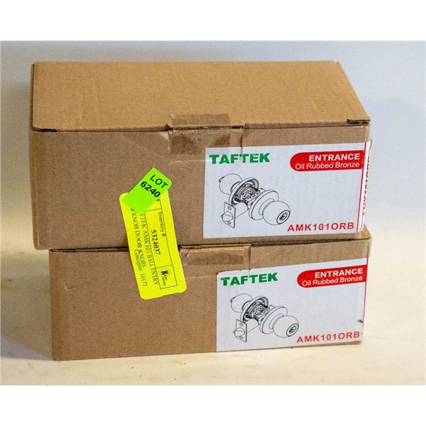 (X2) TAFTEK AMK101 BALL ENTRY DOOR KNOB DOOR KNOBS