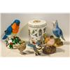 Image 1 : BIRD ORNAMENTS & BIRDS TIN CONTAINER