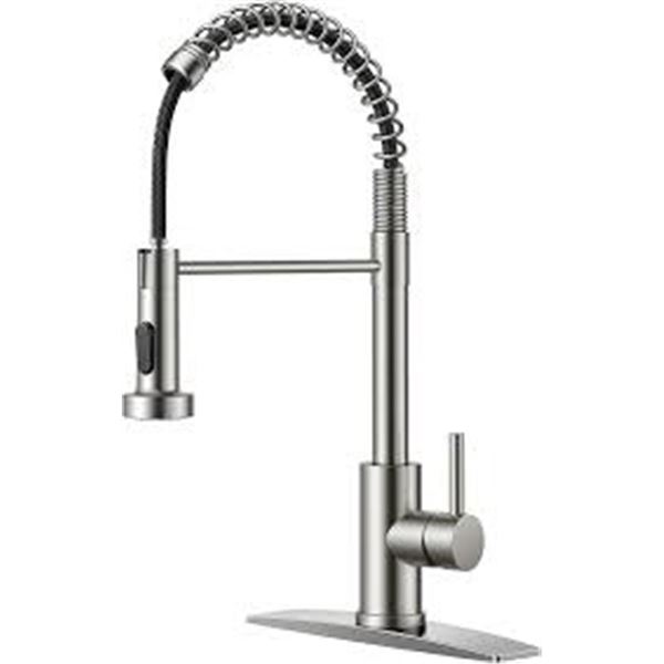 NEW REPACKED FORIOUS BRUSHED NICKEL SPRING FAUCET