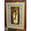 Image 1 : 32X40 CLEOPATRA EGYPTIAN GODDESS GOLD COL. FRAMED