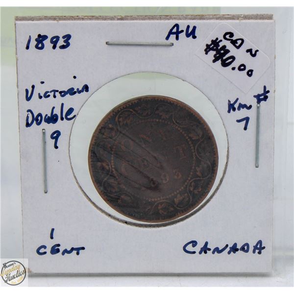 CDN CENT COIN COLLECTION 1893