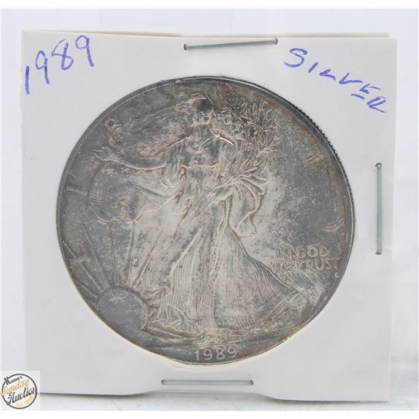 1989 US SILVER DOLLAR - WALKING LIBERTY