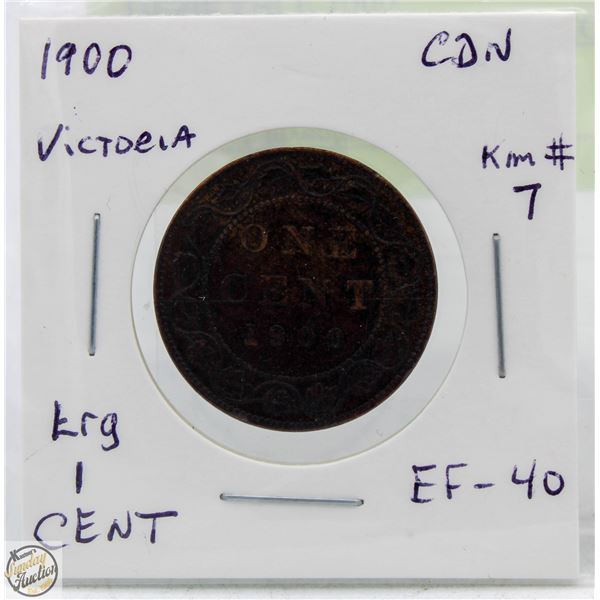 CDN CENT COIN COLLECTION DESIRABLE 1900