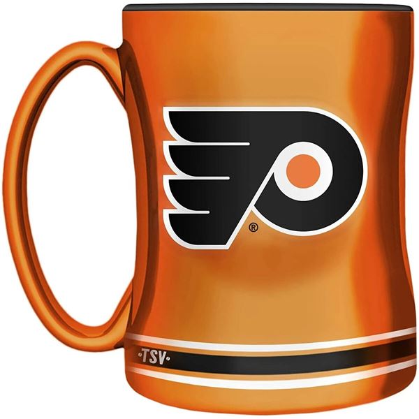 BRAND NEW 14 OZ PHILADELPHIA FLYERS ORANGE MUG