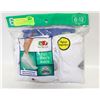 Image 1 : ANKLE SOCKS WHITE 6-12 SIZE 6-PACK FRUIT OF LOOM