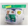 Image 1 : ANKLE SOCKS WHITE 6-12 SIZE 6-PACK FRUIT OF THE