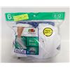 Image 1 : ANKLE SOCKS WHITE 6-12 SIZE 6-PACK FRUIT OF THE