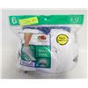 Image 1 : ANKLE SOCKS WHITE 6-12 SIZE 6-PACK FRUIT OF THE