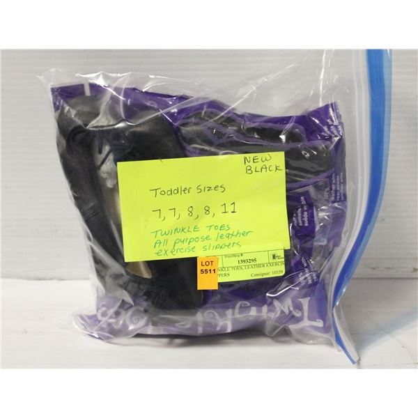 TWINKLE TOES, LEATHER EXERCISE SLIPPERS