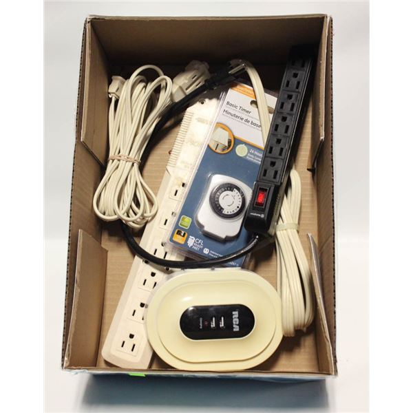 TIMER/POWER BARS/EXTENSION CORDS