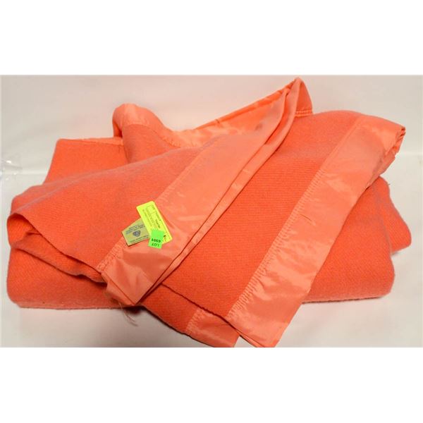 VINTAGE WOOL FULL SIZE AYERS BLANKET-ESTATE