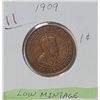 Image 2 : 11)  CANADIAN 1909 LARGE PENNY.