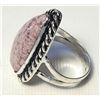 Image 2 : 20)  PEAR SHAPED NATURAL LEPIDOLITE SIZE 6 RING