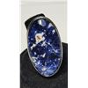 Image 1 : 21)  ELONGATED OVAL NATURAL SODALITE SIZE 6