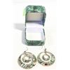 Image 1 : VINTAGE ABALONE SILVE EARRINGS-ESTATE