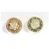 Image 1 : 2 TRUMP PRESIDENTIAL U.S.A. COIN IN CASES -ESTATE