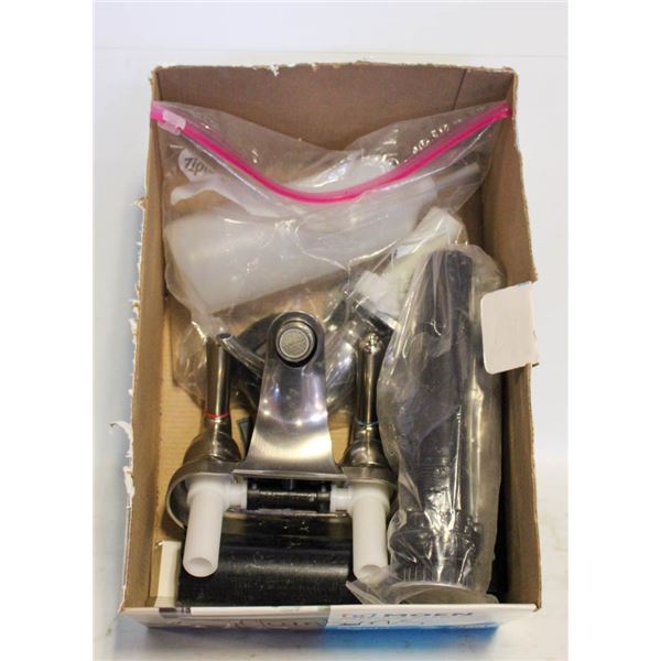 BOX OF PLUMBING SUPPLIES
