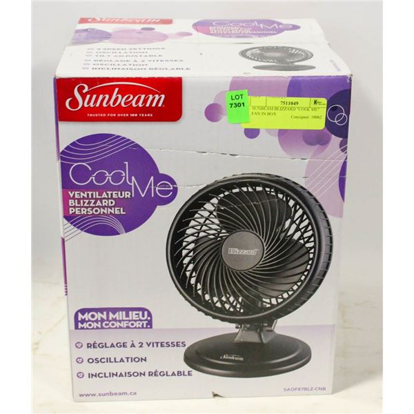 SUNBEAM BLIZZARD "COOL ME" FAN IN BOX