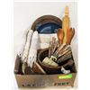 Image 1 : KITCHEN SERVING WARE  & UTENSILS- ASSORTED