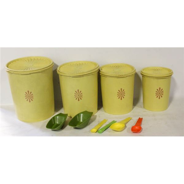 VINTAGE TUPPERWARE NESTING CANISTER SET