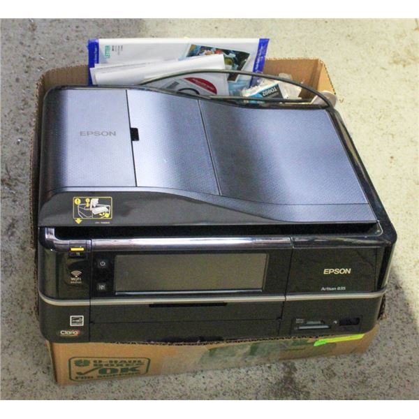 EPSON ARTISAN 835 COLOR PRINTER W/ INK & PAPER