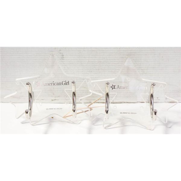 2 AMERICAN GIRL WALL HANGER