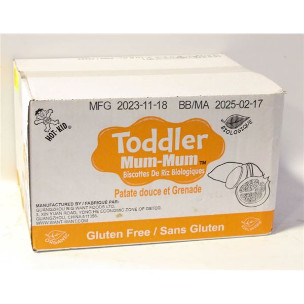NEW 6 X 60G TODDLER MUM-MUM SWEET POTATO RICE BISC