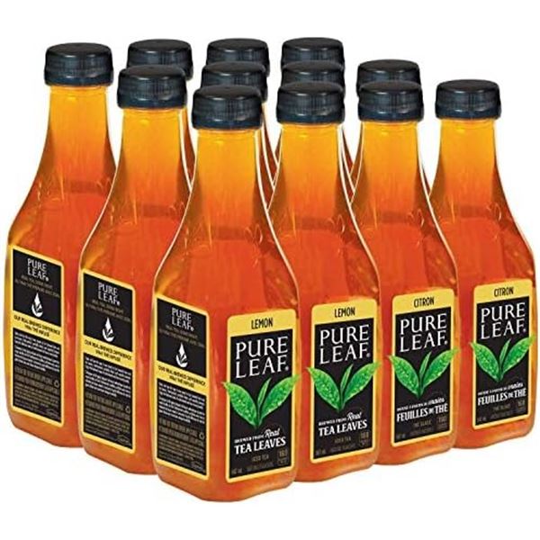 CASE WITH 12 547ML BOTTLES OF PURE LEAF LEMON TEA
