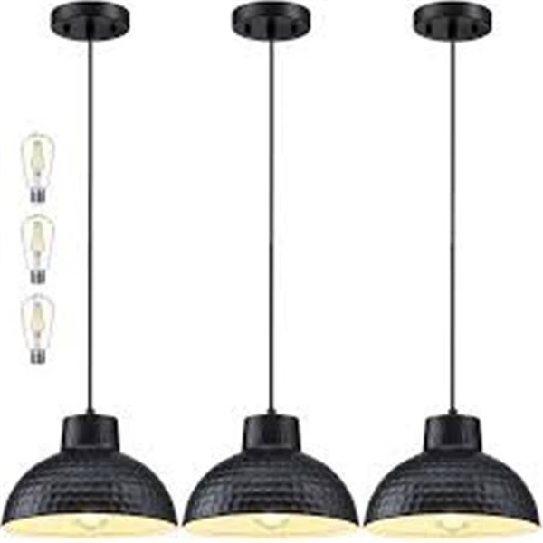 NEW 3 PACK CNXIN 10" PENDANT LAMP W FAN