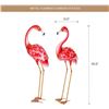 Image 1 : PAIR OF BRAND NEW PINK FLAMINGO GARDEN ORNAMENTS