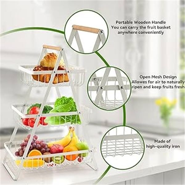 NEW THREE LAYER FRUIT BASKET