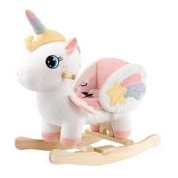 NEWLY ASSEMBLED FUNLIO UNICORN ROCKING HORSE