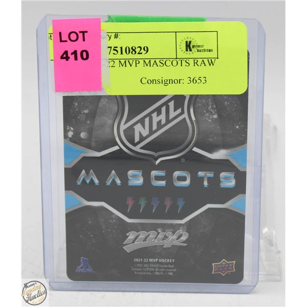 YOUPPI 2021-22 MVP MASCOTS RAW CARD
