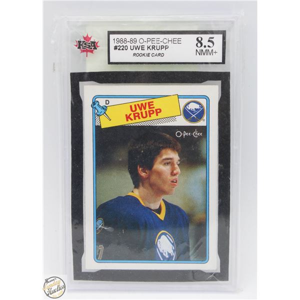 UWE KRUPP ROOKIE KSA 8.5 NMM+ GRADED OPC CARD