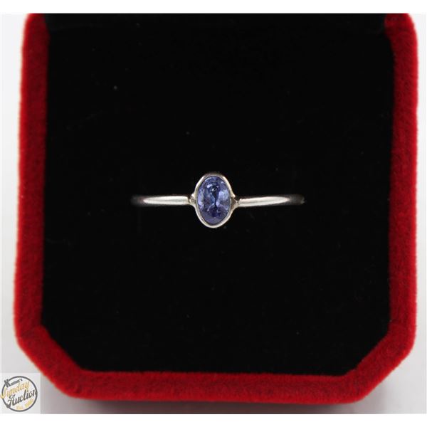 #2716-NATURAL 0.45 OVAL SHAPED TANZANITE STONE