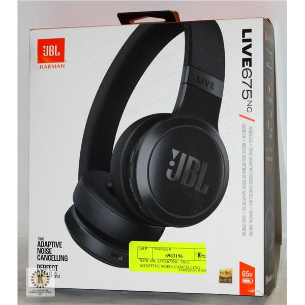 NEW JBL LIVE675NC TRUE ADAPTIVE NOISE CANCELLING