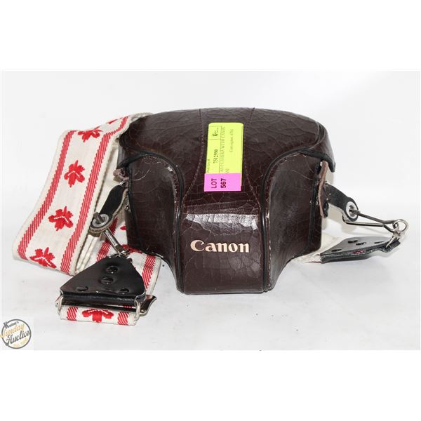 CANON AE-1 CAMERA WITH CANON AE-1 CASE