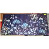 Image 1 : NEW BLUE FLOWER CANVAS WALL HANGING