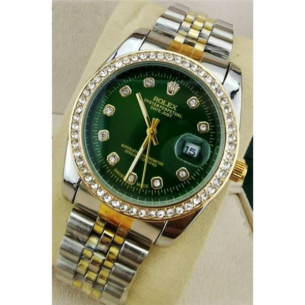 NEW REPLICA R0LEX "DATE JUST" QUARTZ WATCH