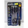 Image 1 : NEW KOBALT 6PC DIAMOND COATED TIP SCREWDRIVER SET