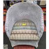 Image 1 : VINTAGE RATTAN CHAIR WITH CUSHION-ESTATE