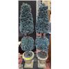 Image 1 : PAIR OF FAUX POTTED TREES