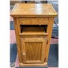 Image 1 : END TABLE - DRAWER & TRAY & DOOR - 18X14X32 INCH