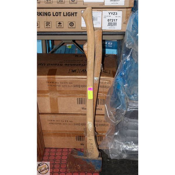 WOOD AXE SET OF THREE 28"-36"