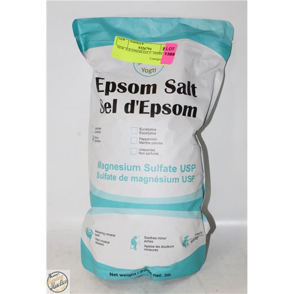 NEW 3LB EPSOM SALT - PEPPERMINT