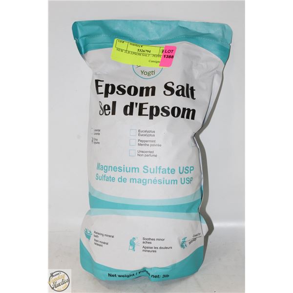 NEW 3LB EPSOM SALT - PEPPERMINT